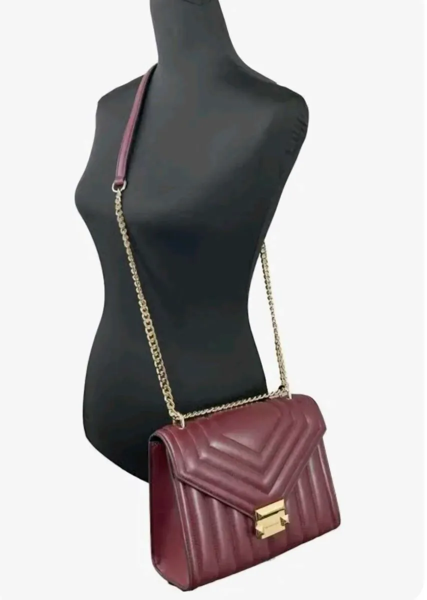 BNWT Micheal Kors Burgendy Whitney Handbag - Image 3