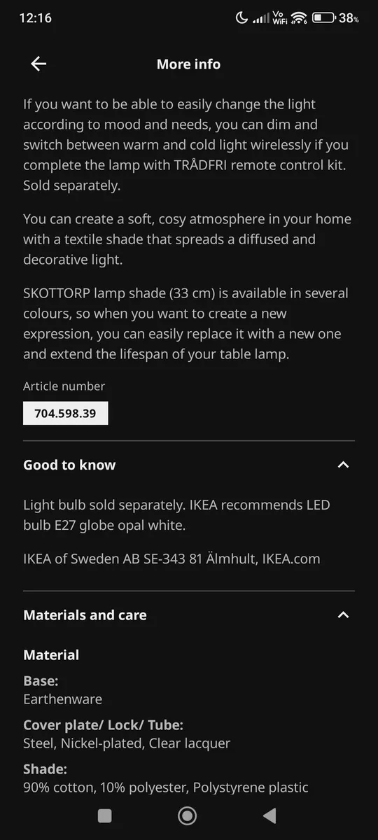 IKEA Lamp - Image 4