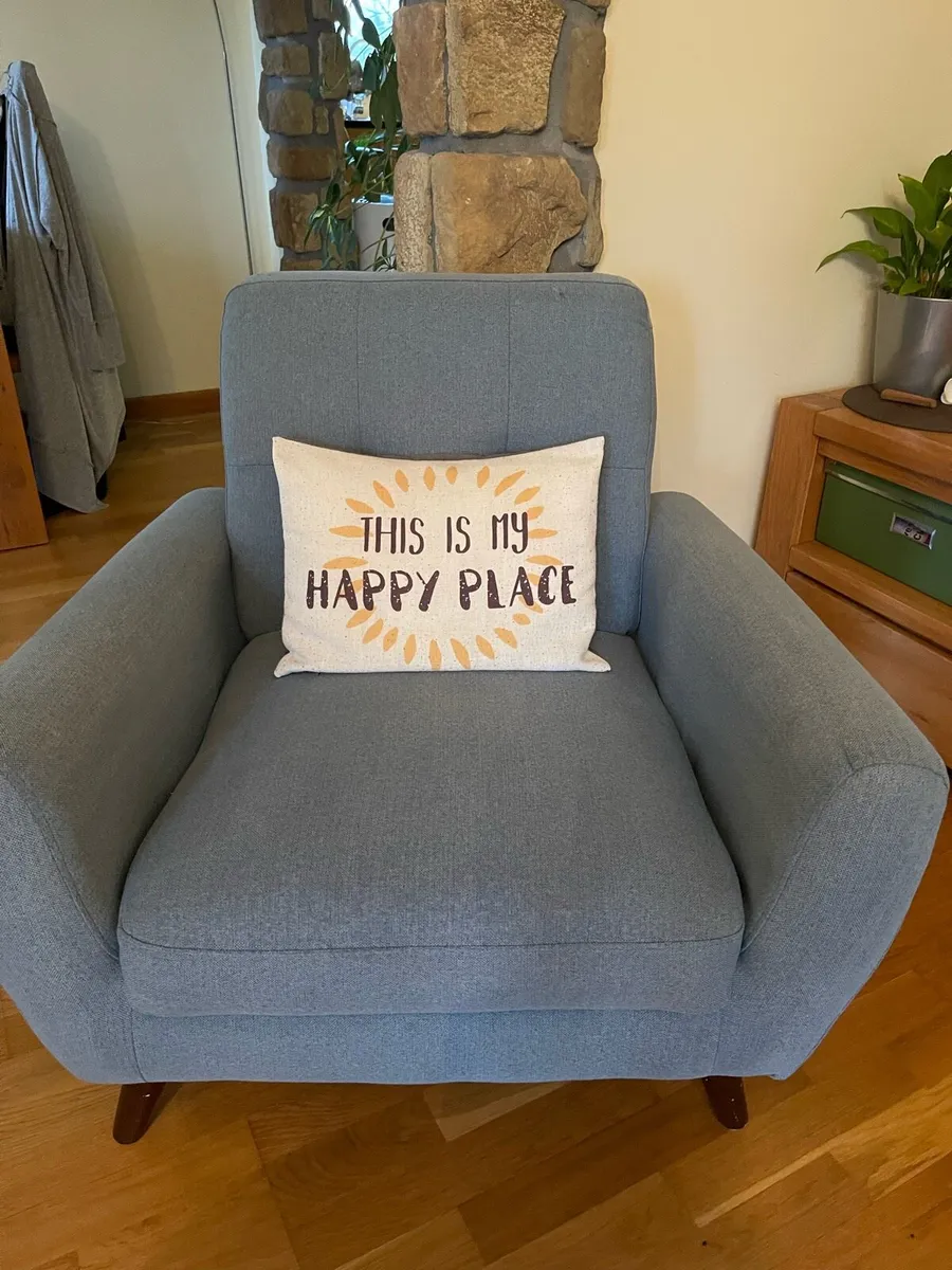 Beautiful Duckegg Blue Armchair - Image 1