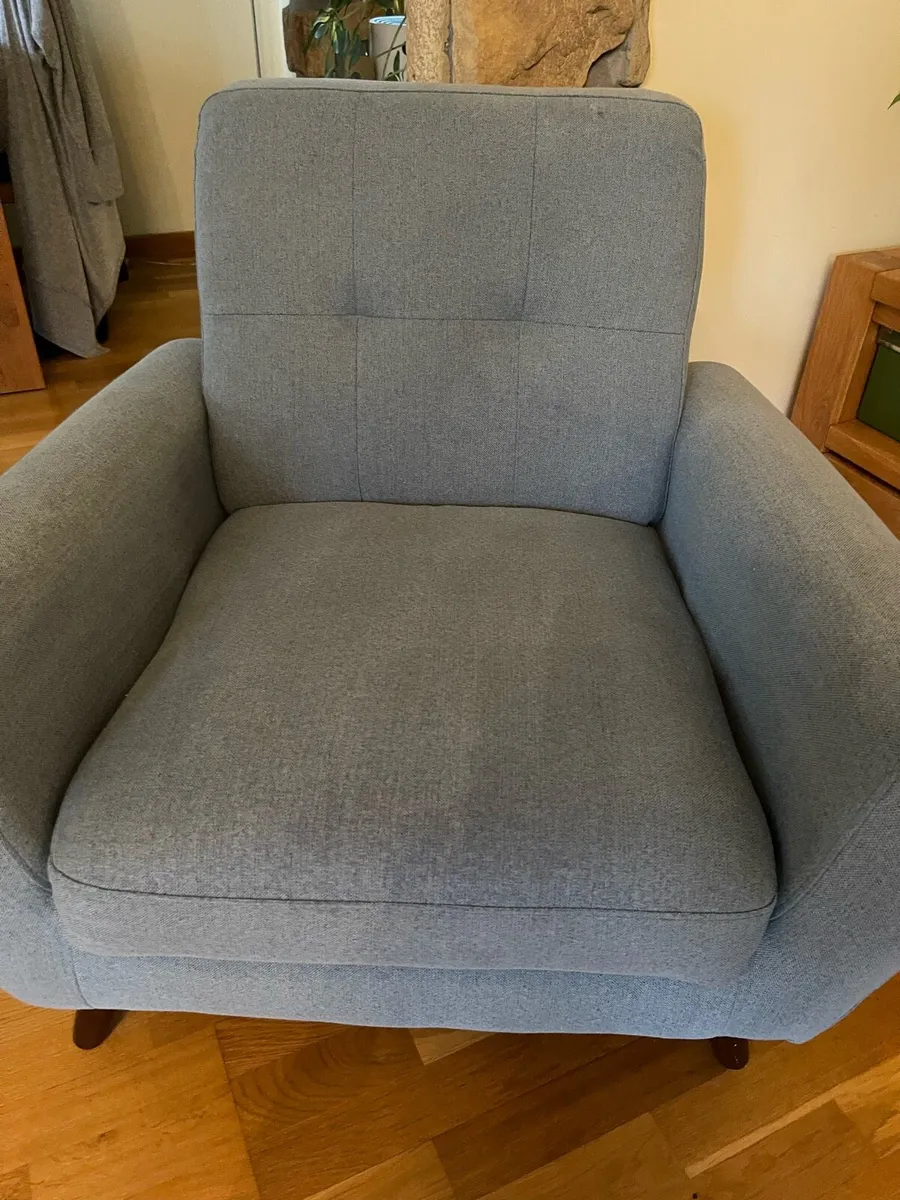 Beautiful Duckegg Blue Armchair - Image 2