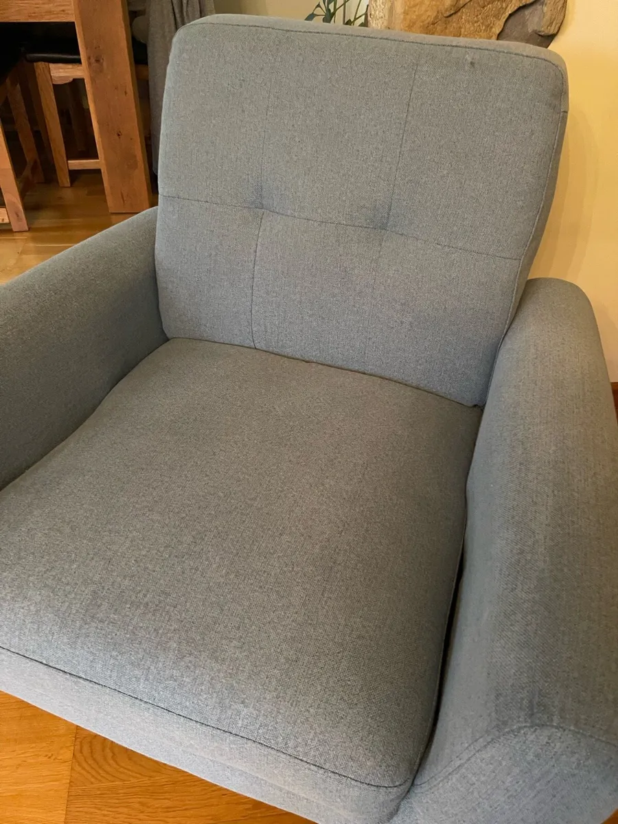 Beautiful Duckegg Blue Armchair - Image 3
