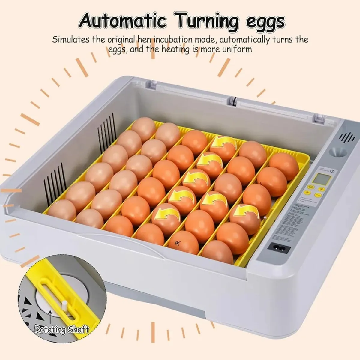 36 Egg Incubator Fully Automatic Incubator Dual El - Image 2
