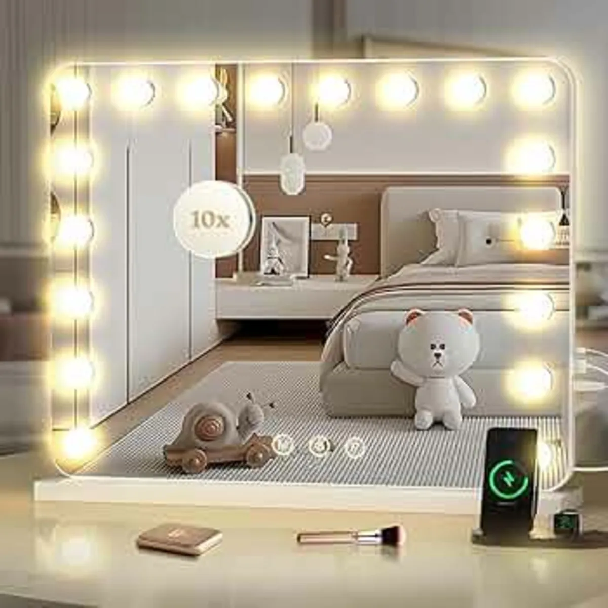 Hollywood Vanity Mirror for Makeup: 80x60 cm - 3 C - Image 1