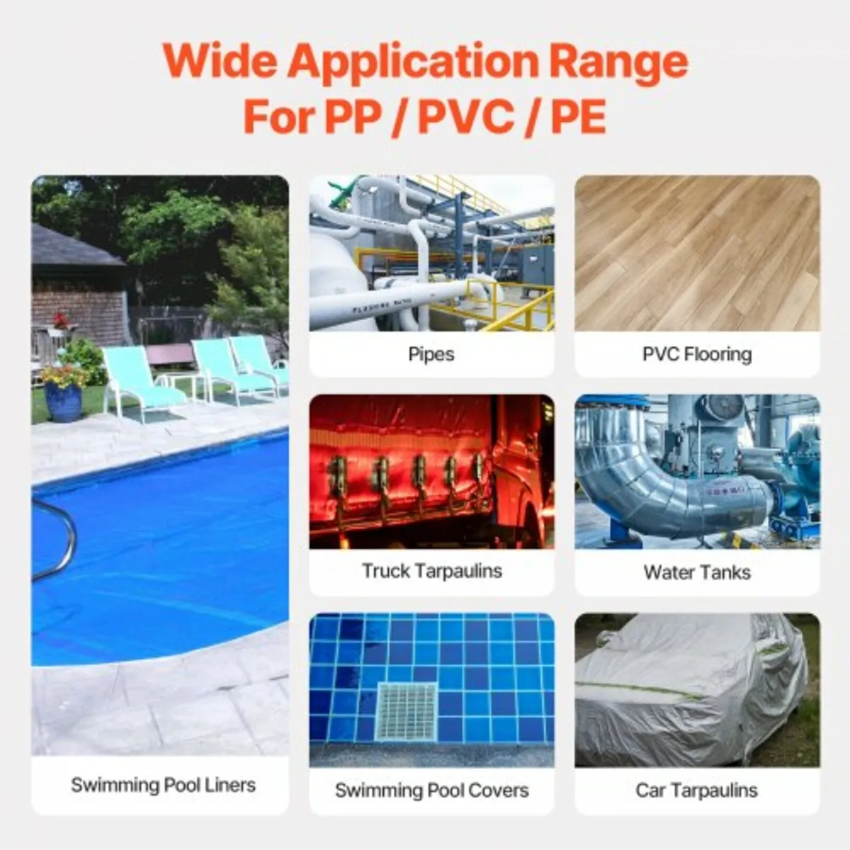 Hot Air Plastic Welder 1600W PVC TPO Vinyl Heat Gu - Image 4