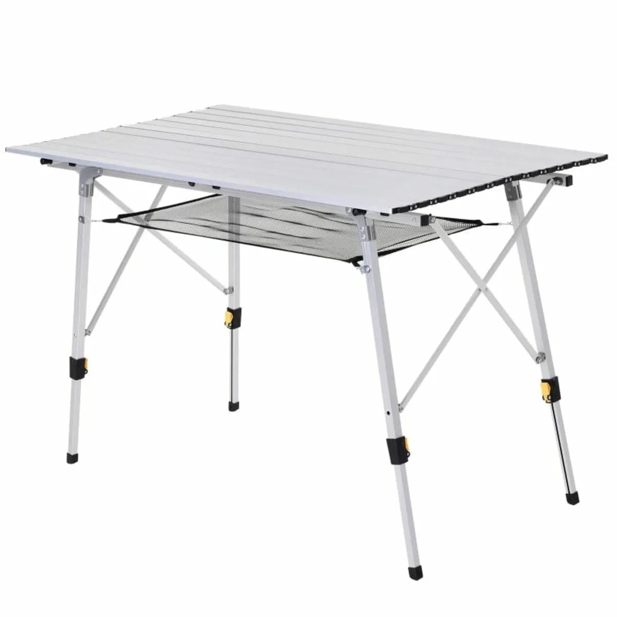 Aluminium Portable Outdoor BBQ Picnic Table w/ Mes - Image 2