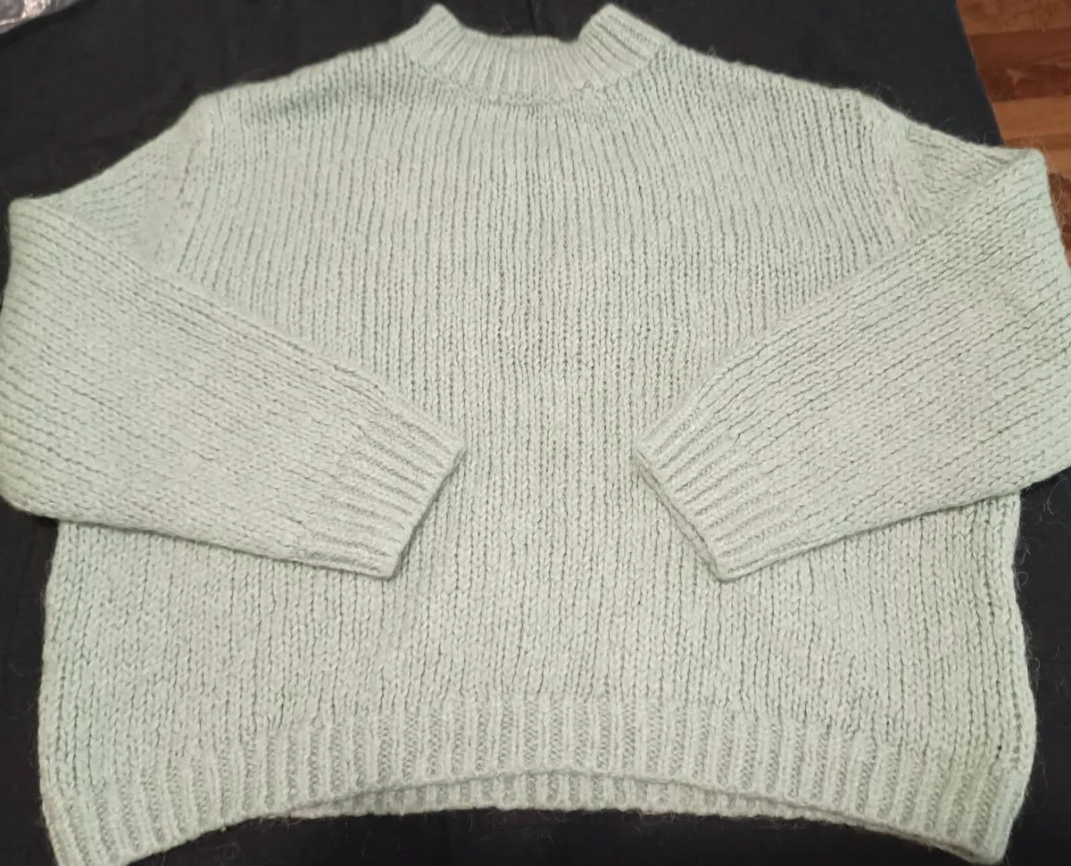 Zara Green Knit Sweater - Image 1