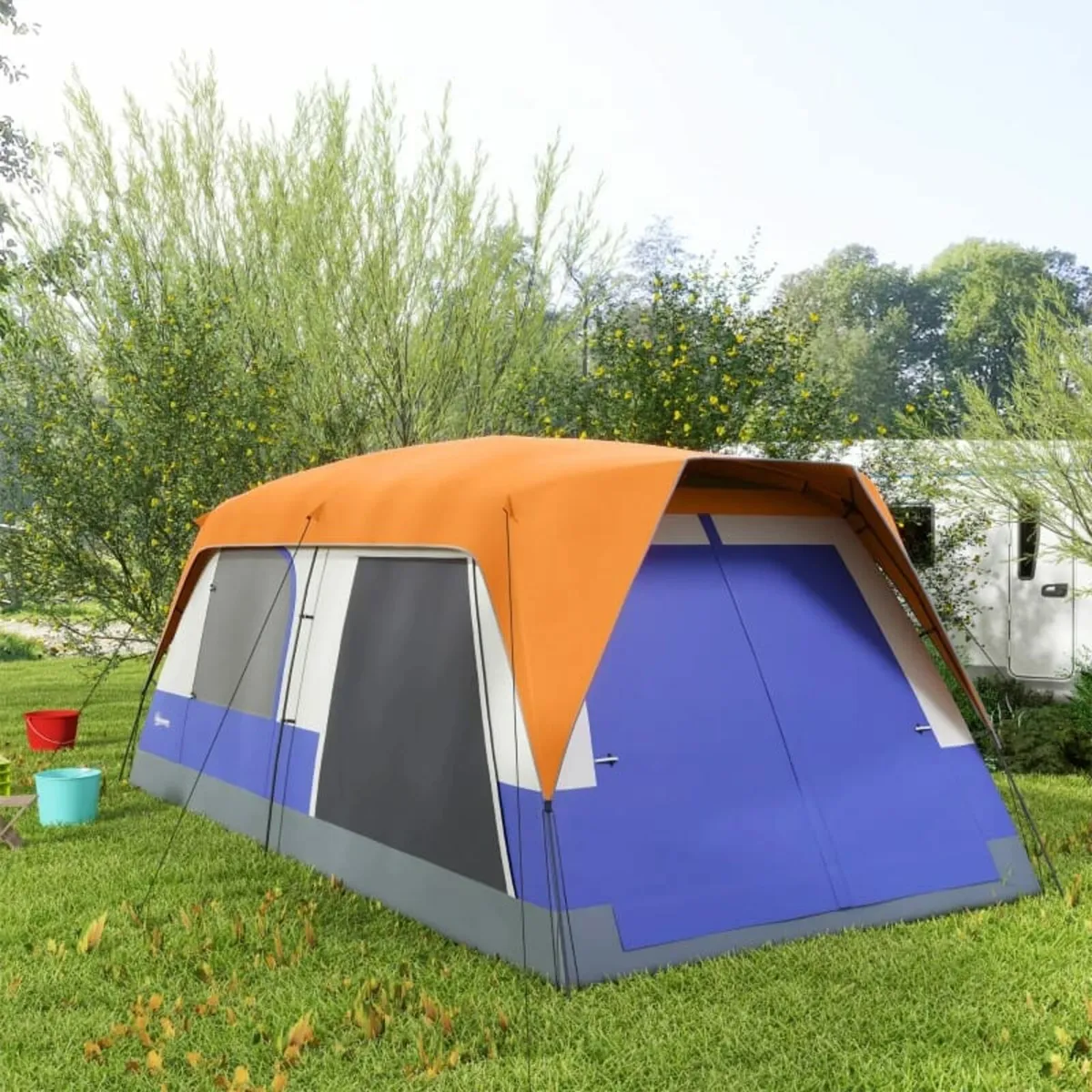 Six-Man Camping Tent, with Small Rainfly and Acces - Image 1