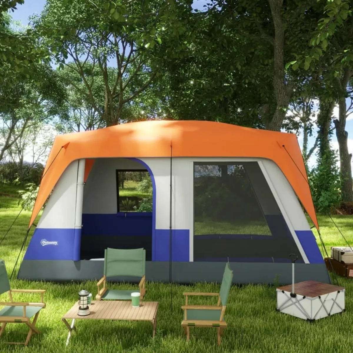 Six-Man Camping Tent, with Small Rainfly and Acces - Image 3