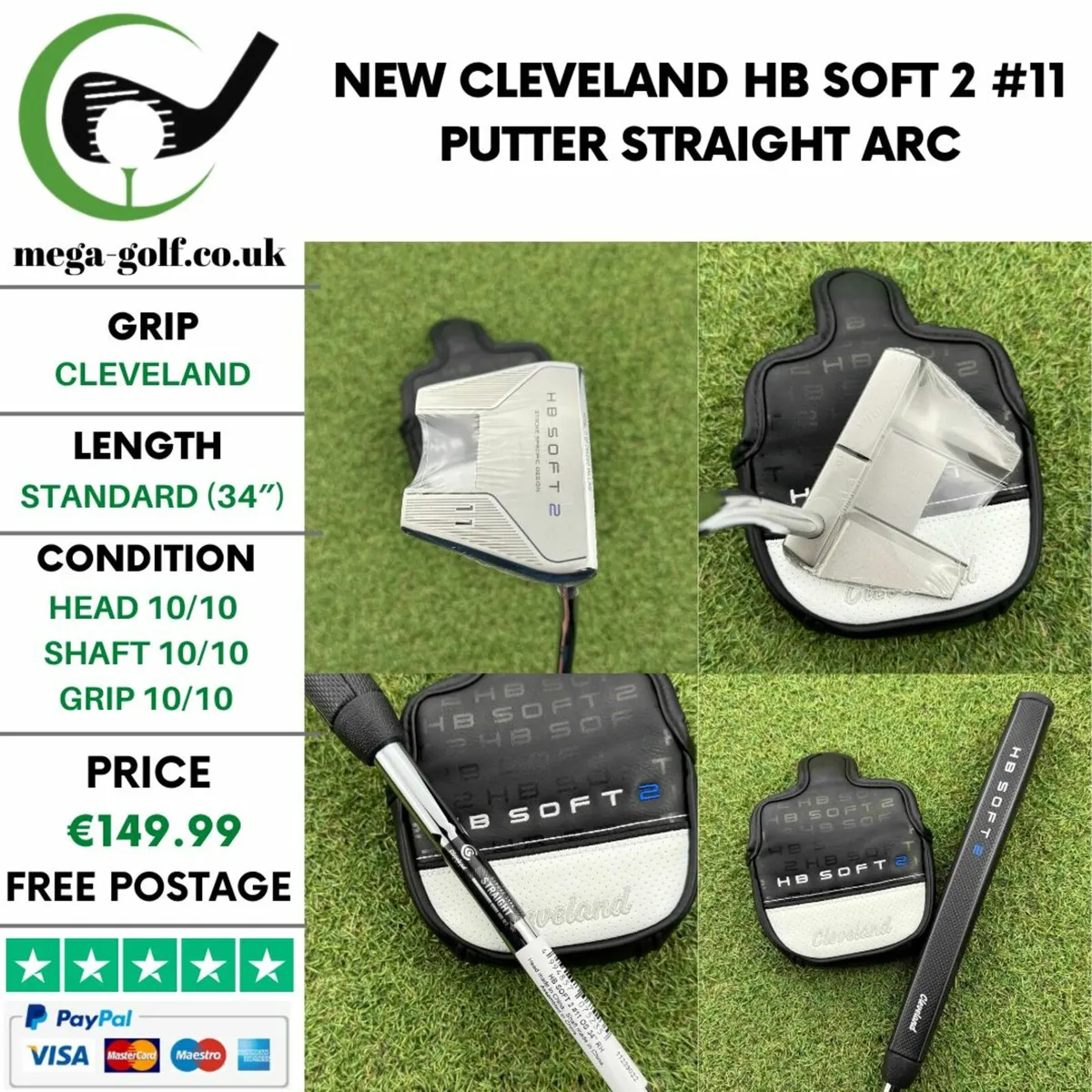 New Cleveland HB Soft 2 #11 Putter / 34" - Image 1