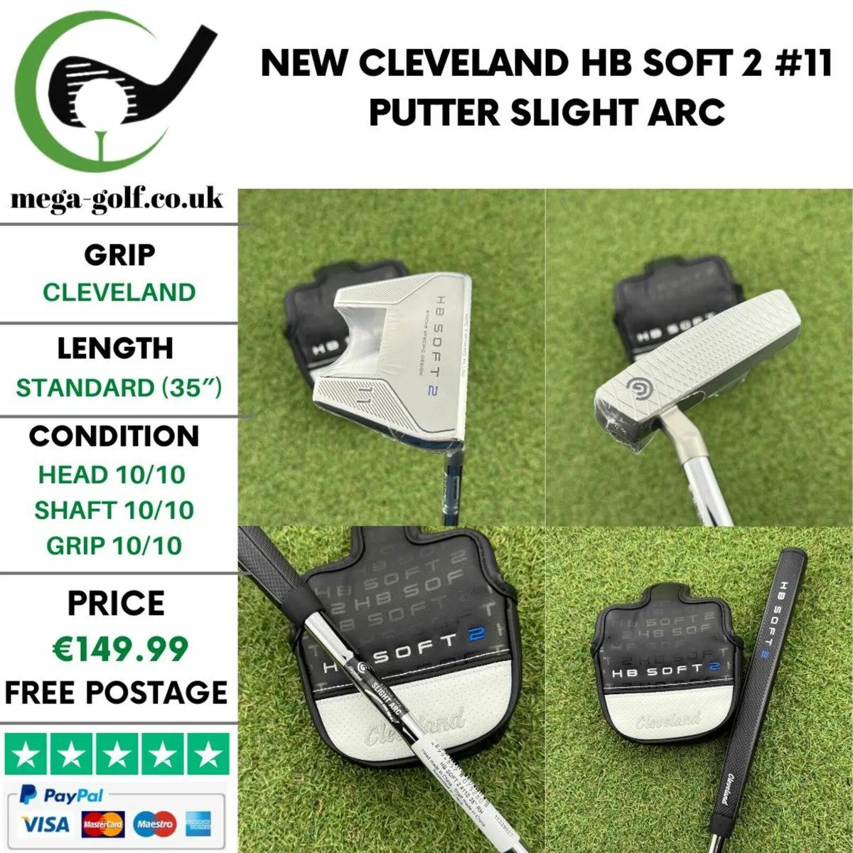 New Cleveland HB Soft 2 #11 Putter / 35″ - Image 1