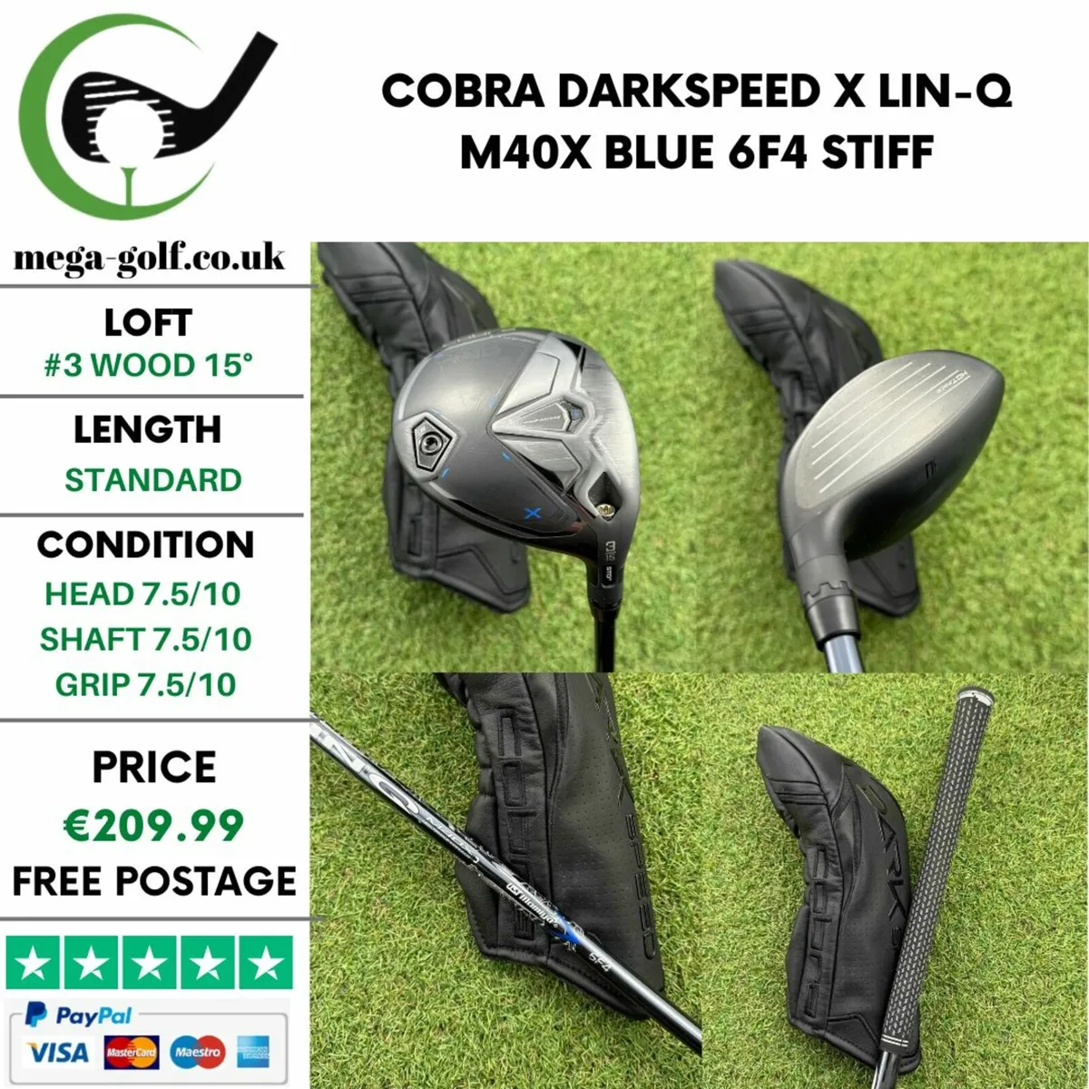 Cobra Darkspeed X #3 Wood 15° / Stiff - Image 1