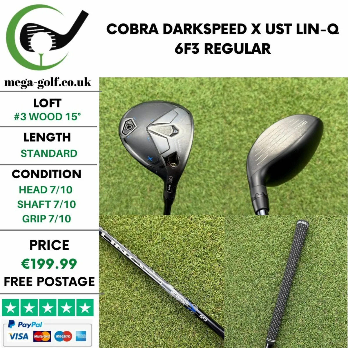 Cobra Darkspeed X #3 Wood 15° / Regular - Image 1