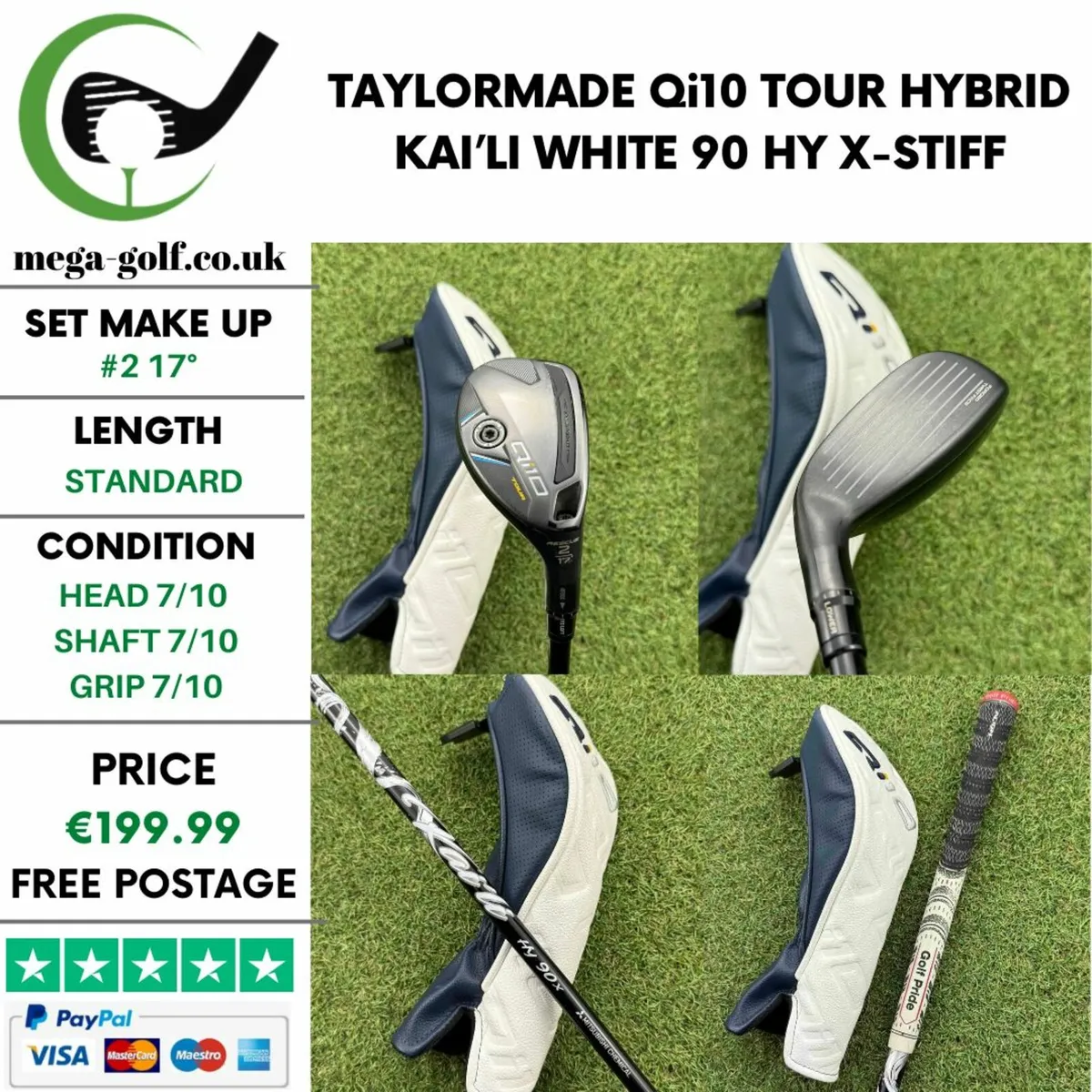 Taylormade Qi10 Tour Hybrid / #2 17° / X-Stiff - Image 1