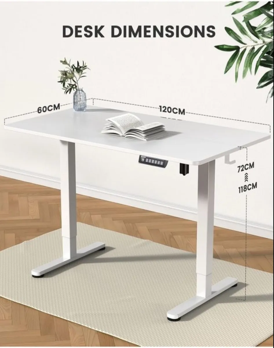 Electric Standing Desk Height Adjustable 120 x 60c