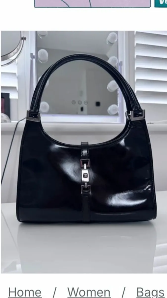 Designer  Gucci Jackie Patent leather bag - reduced - Image 1