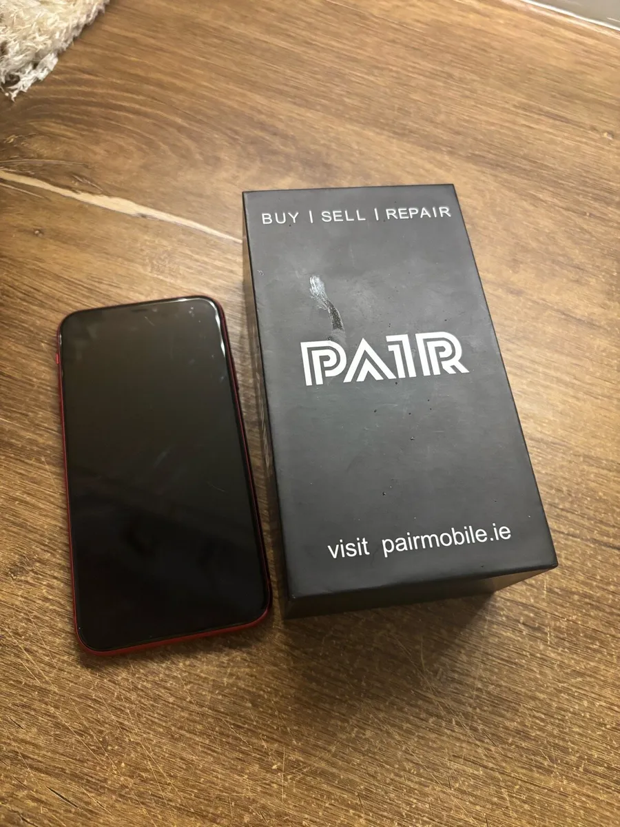 IPhone 11 red sim free 64GB battery 77% - Image 2