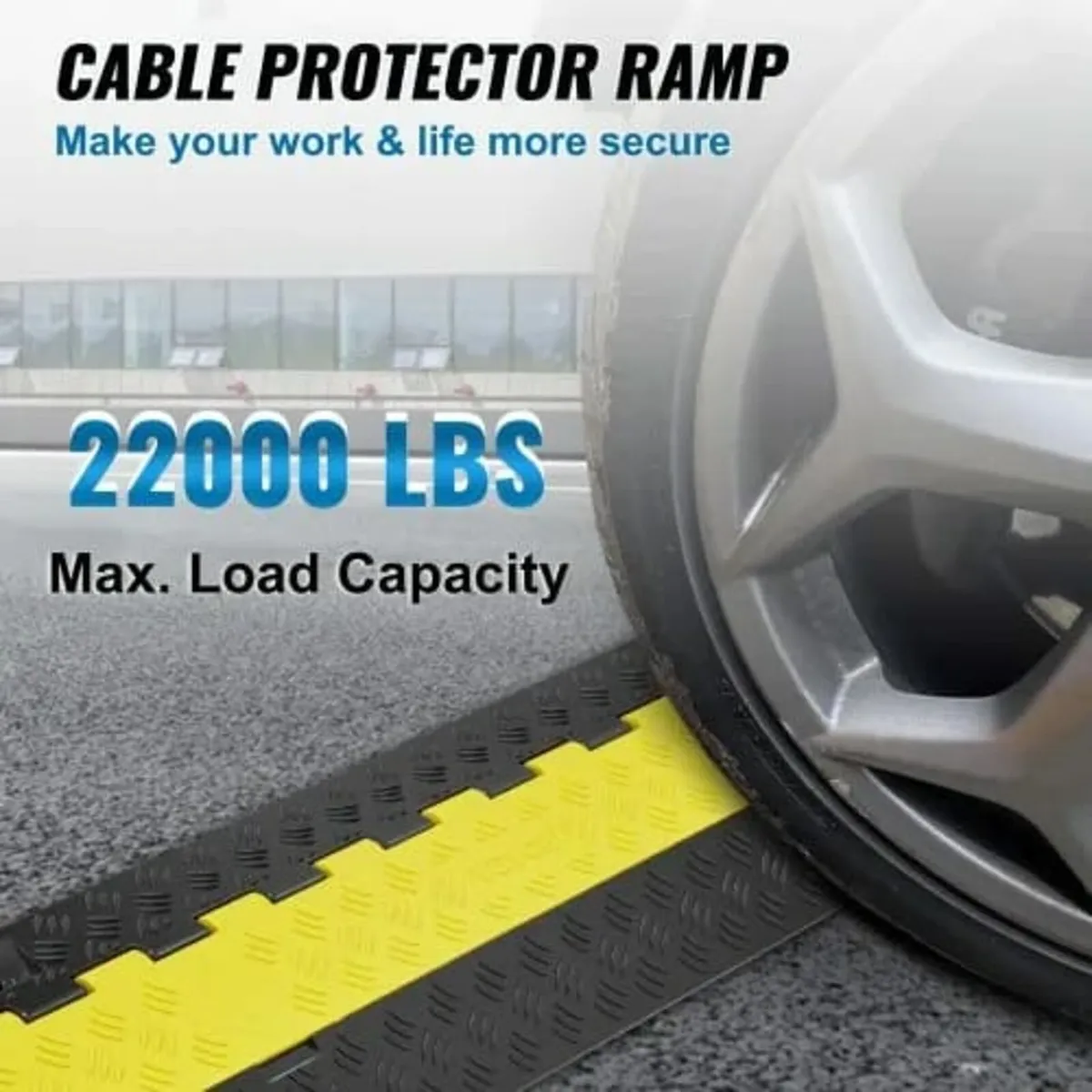 5 PCs Cable Protector Ramp, 2 Channel, 10000 kg/ax - Image 4