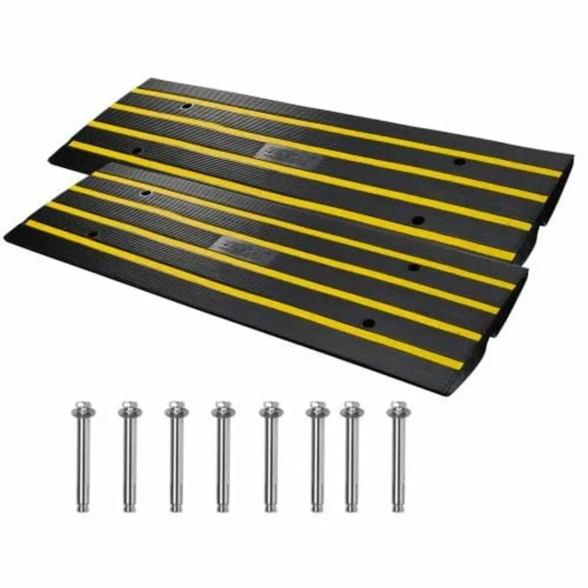 Curb Ramp Rubber Driveway Ramp 2 Pack 2.6" Rise 15 - Image 1