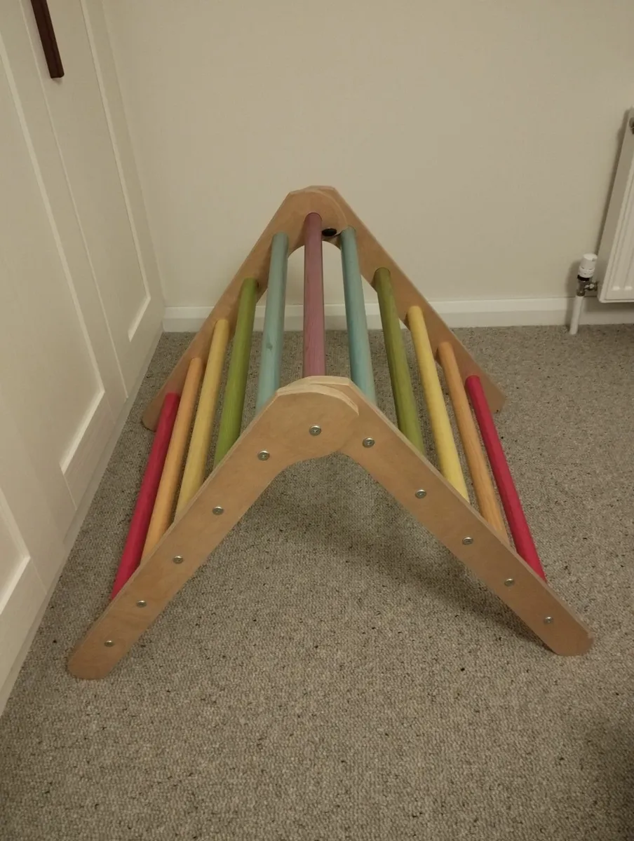 Sawdust & Rainbows Pikler Climbing Triangle - Image 1