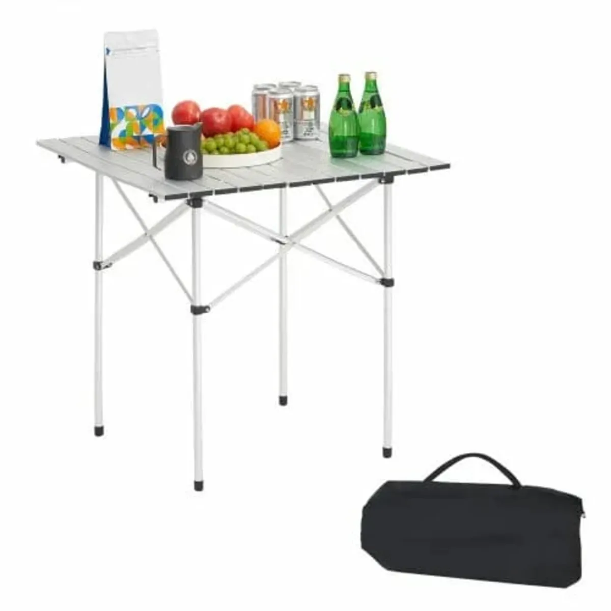 Folding Portable Camping Table Aluminum Outdoor Pi - Image 1