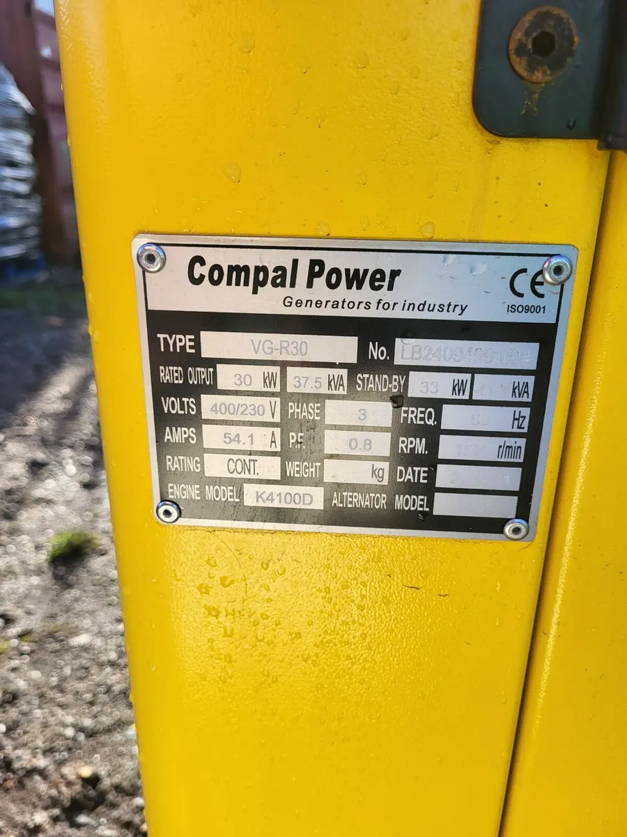 Generator  41 KVA New - Image 2
