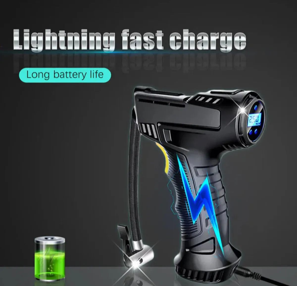 New 150psi Cordless Air Compressor Tyre Inflator - Image 2