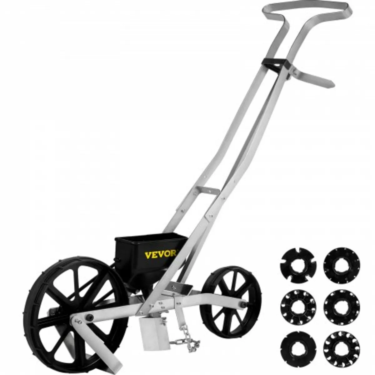Garden Seeder, Metal Precision Garden Push Seeder - Image 1