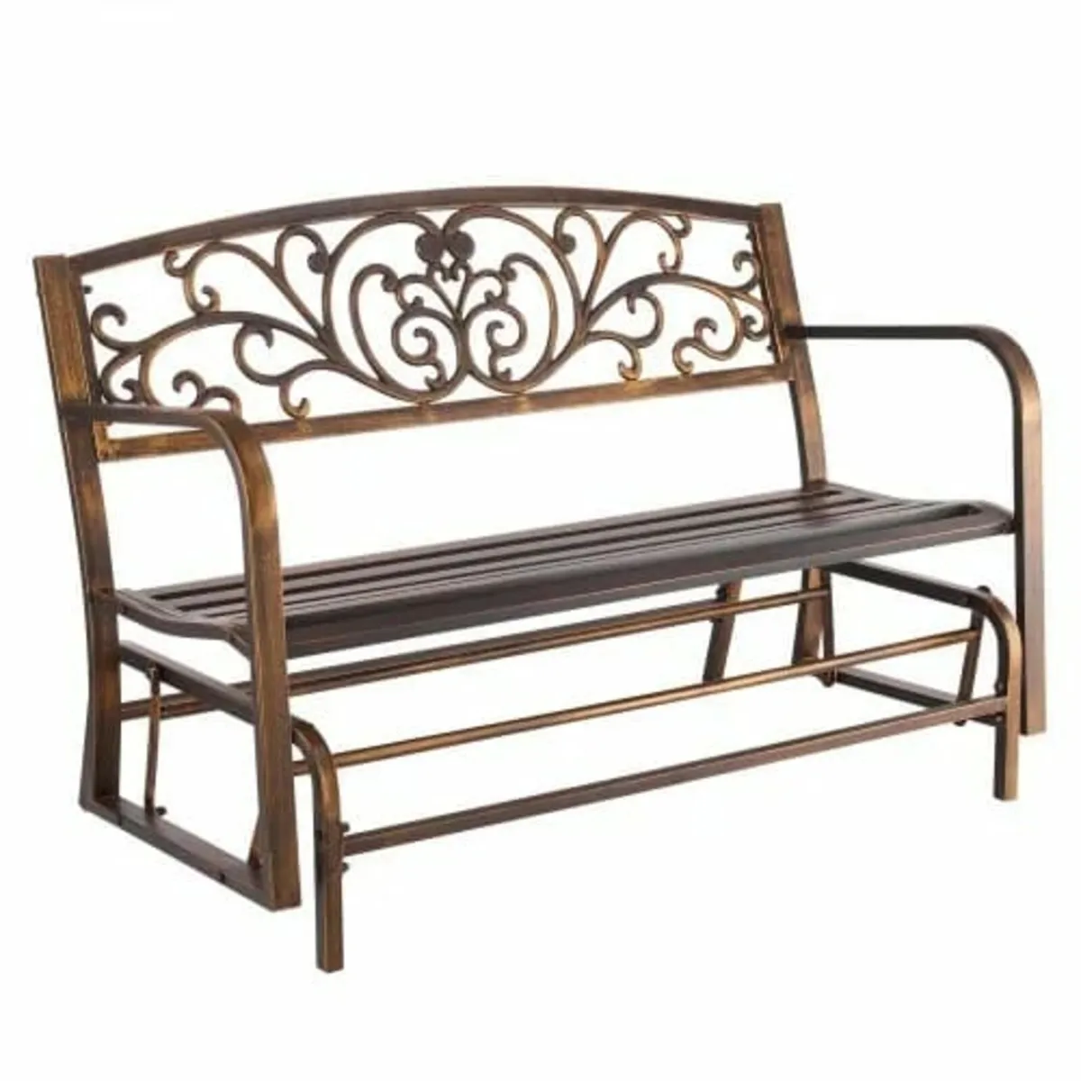 Bench Patio Bench Glider 127 cm Metal Frame Cast I - Image 1
