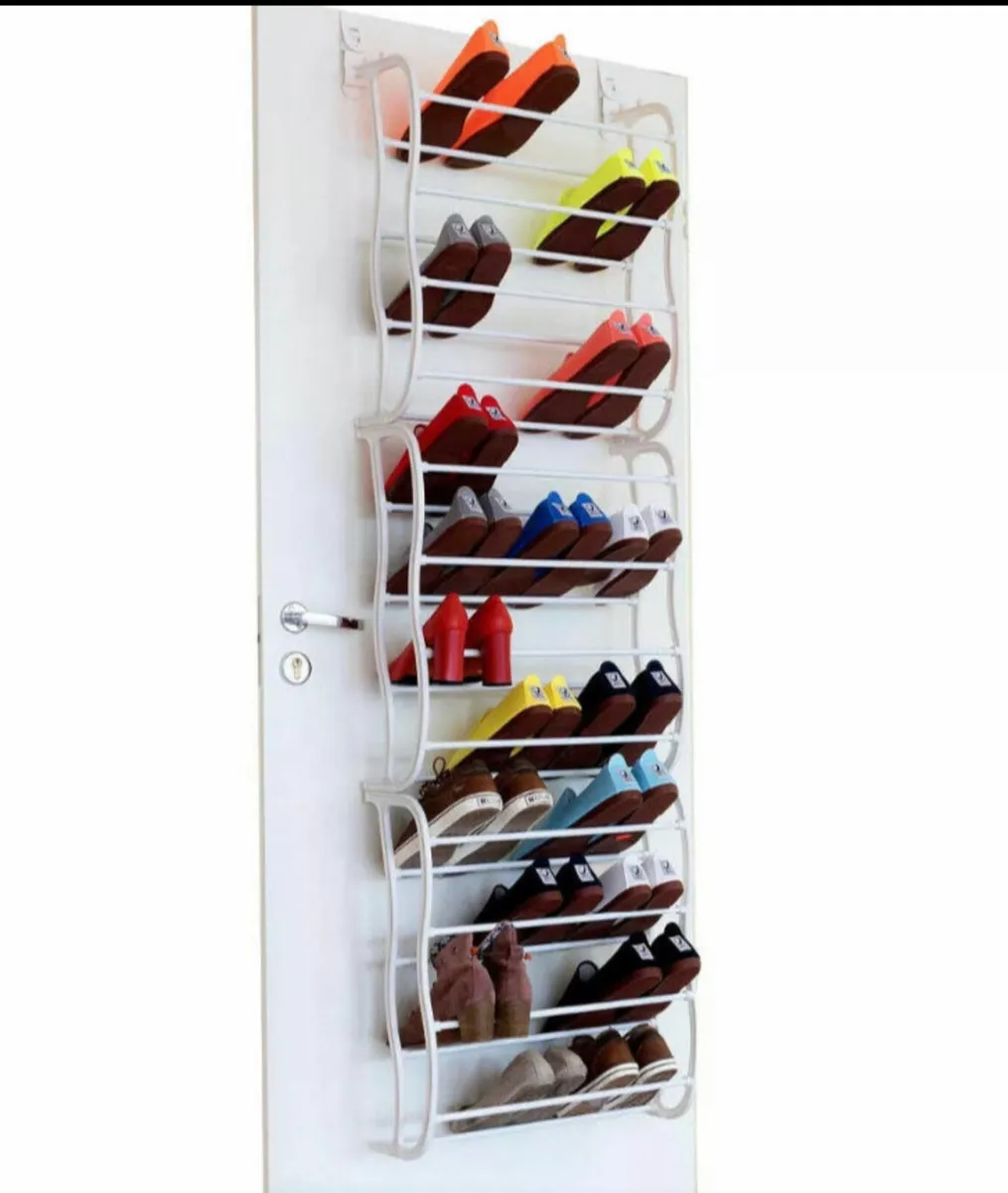 Over Door Metal Hanging Shoe Rack - Image 1