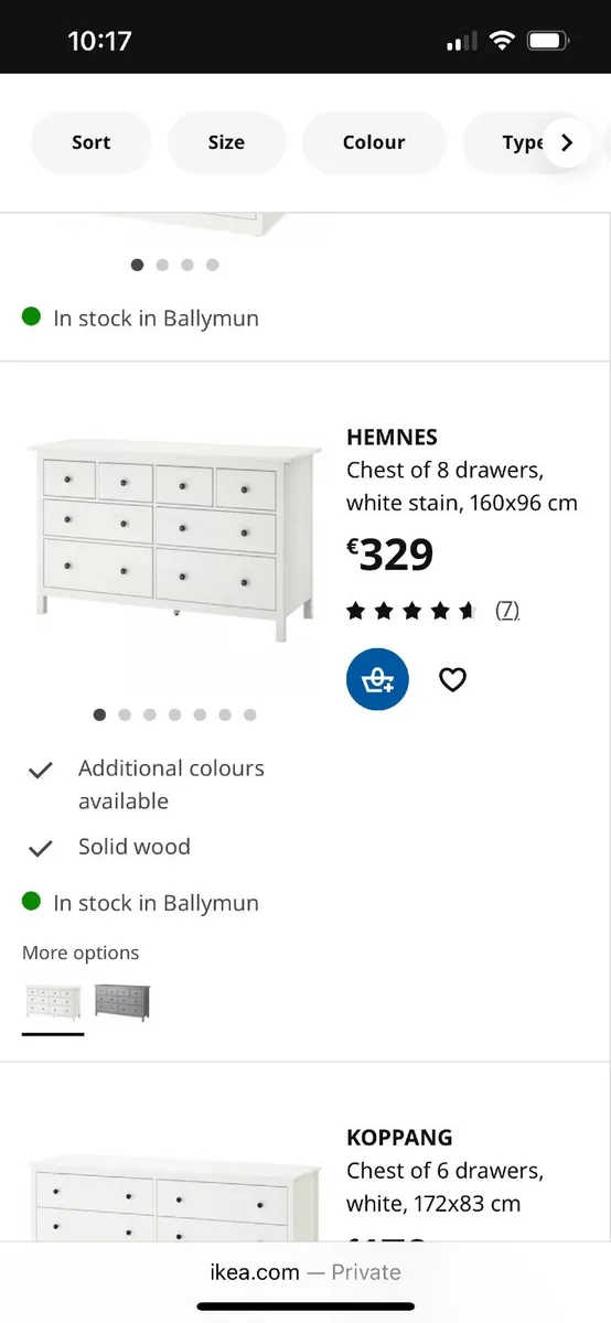 Hemnes IKEA Drawer Unit - Image 2