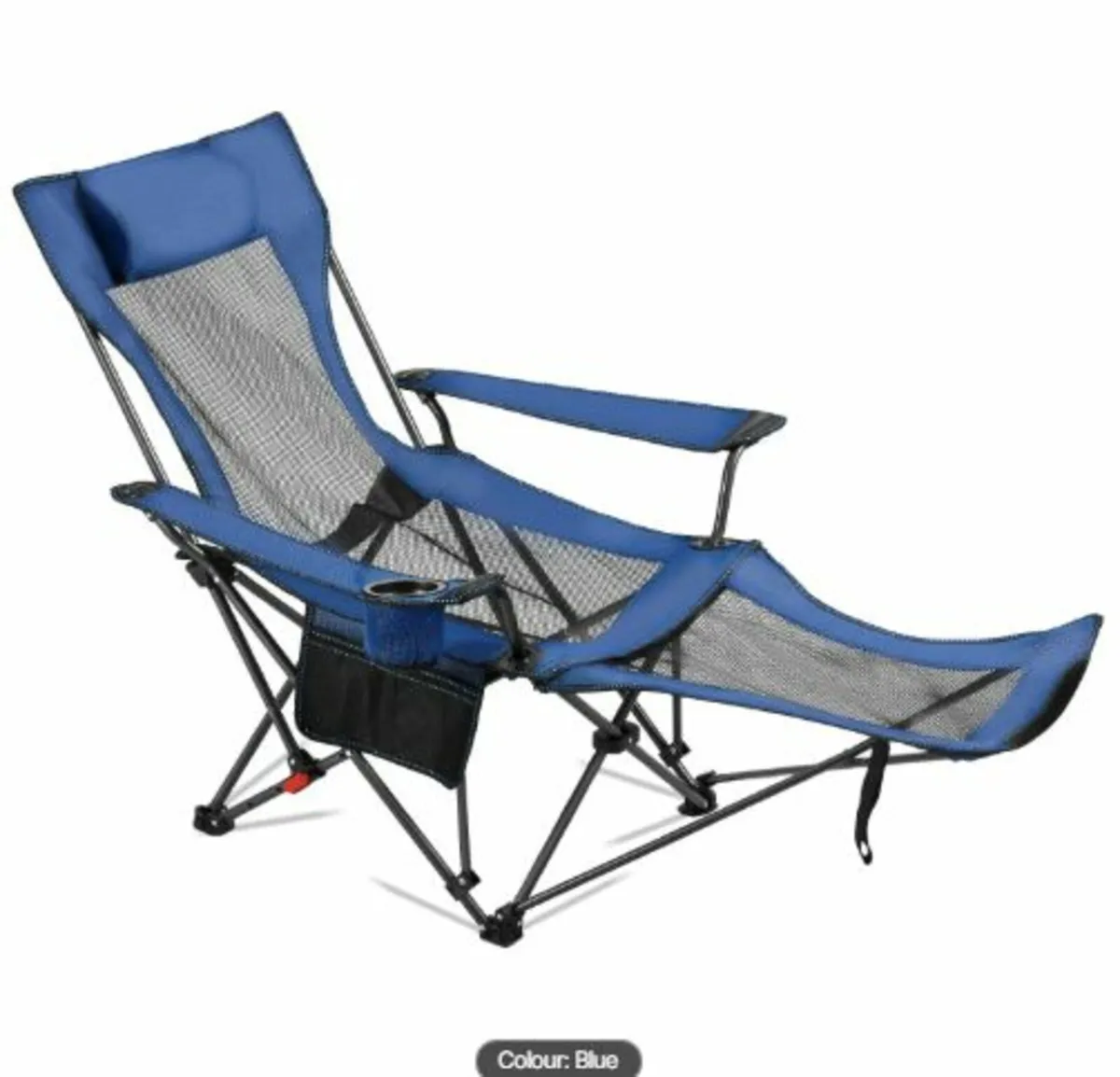 Reclining Camping Chair, 4 Adjustable Positions, - Image 1