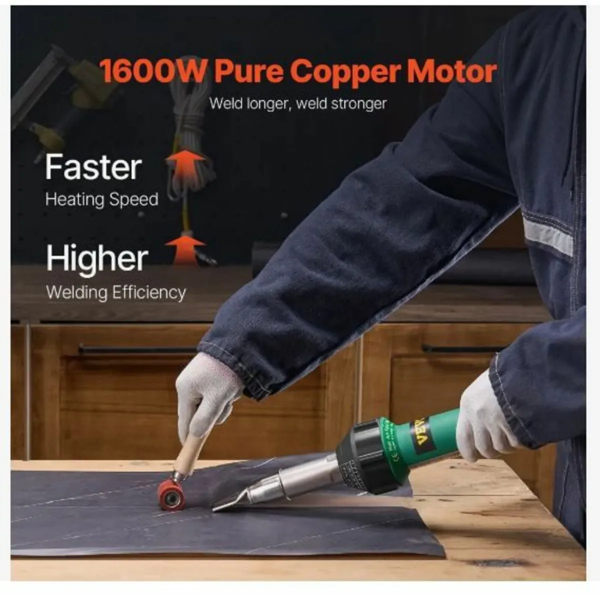 Hot Air Plastic Welder, 1600W - Image 2