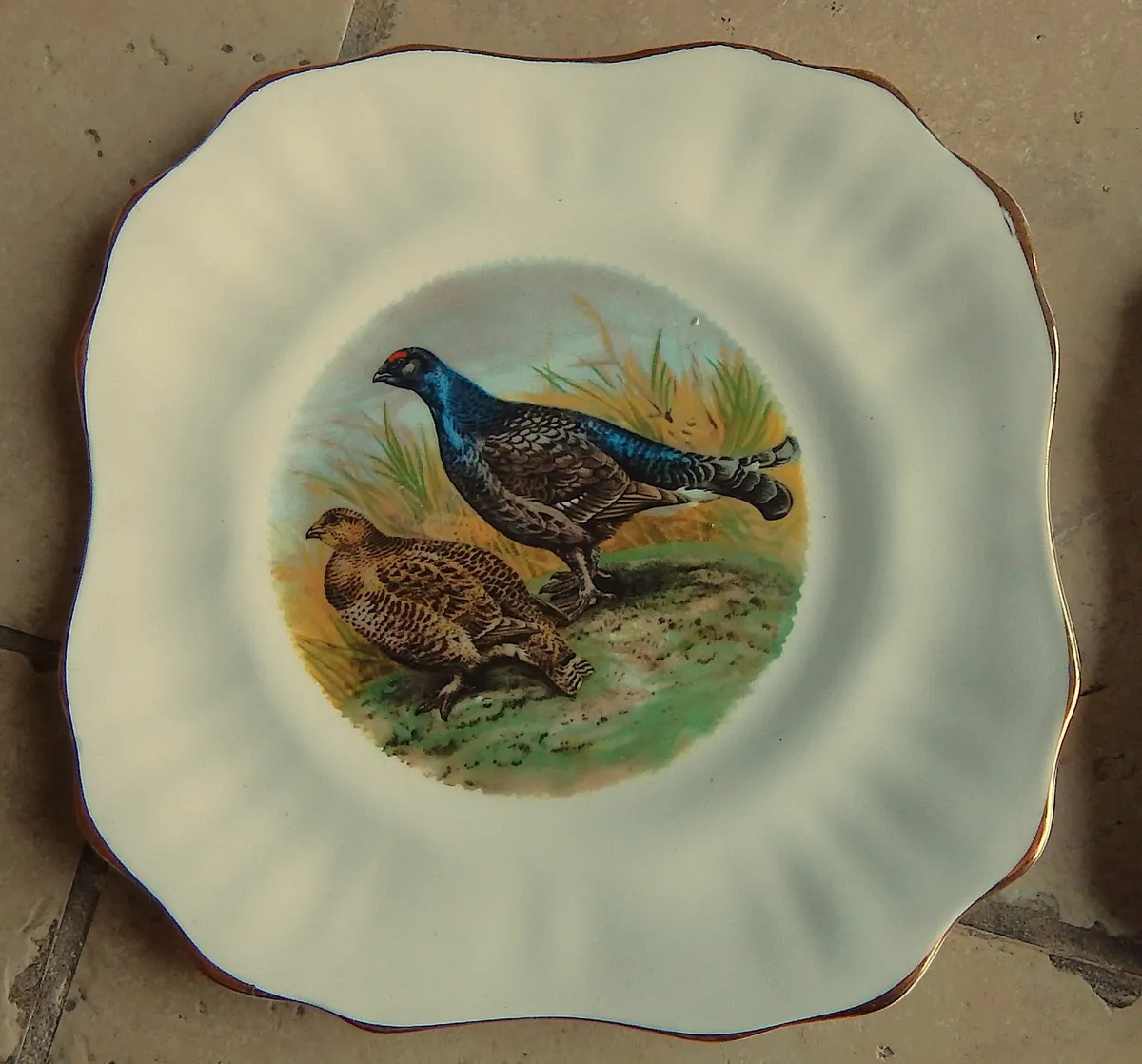 Pair of Vintage Arklow Pottery Bone China Plates - Image 3