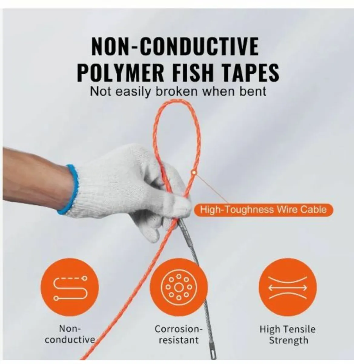 Fish Tape Wire Cable Line Puller 30.5 m - Image 4