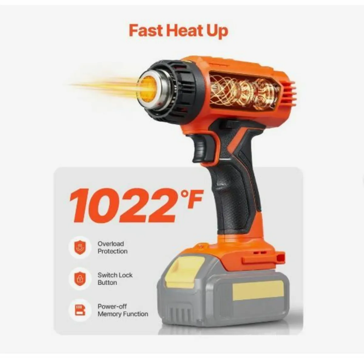 Cordless Heat Gun, Hot Air Gun - Image 3