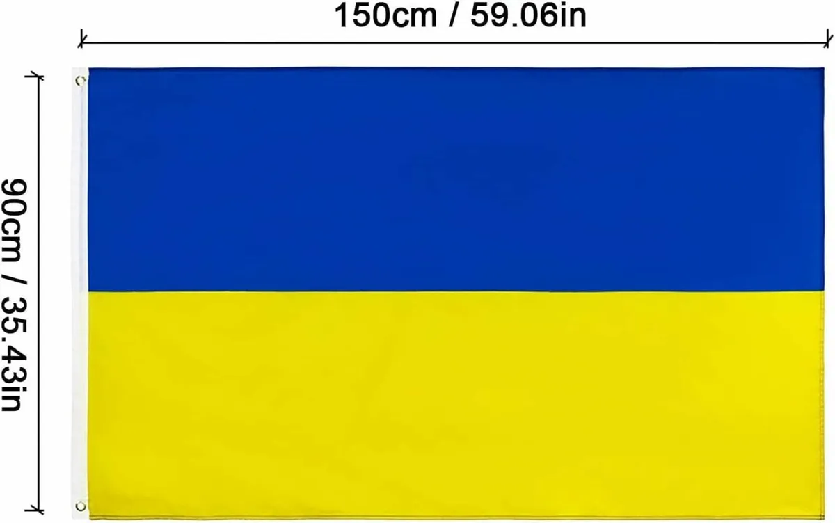 Ukraine Flag 5ft x 3ft National Flag   BRAND NEW