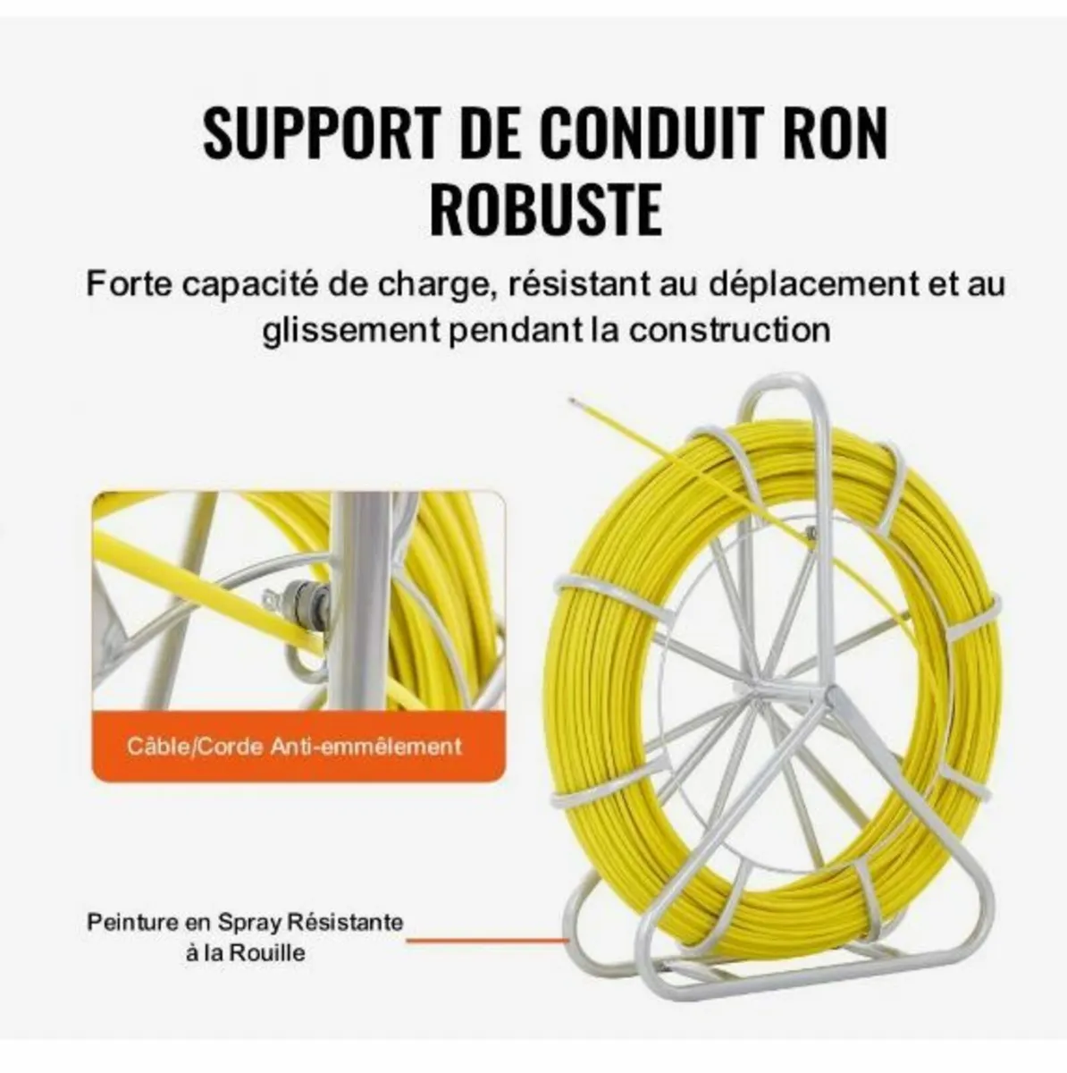 Fish Tape Fiberglass, 129.5 m, 6.4 mm - Image 2
