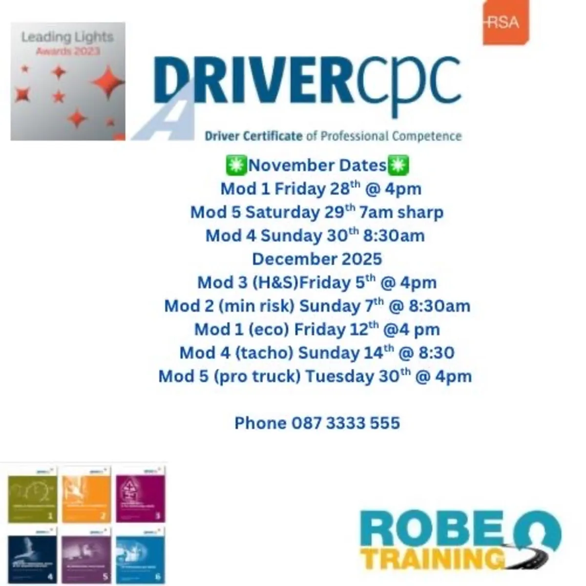 Driver CPC's, Manual Handling, Forklift - Image 1