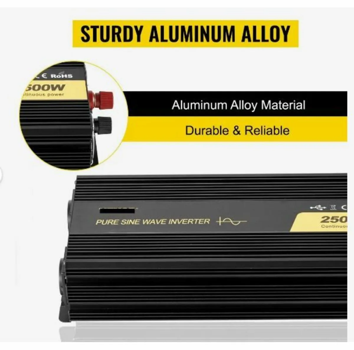 Pure Sine Wave Inverter 2500W Power Inverter - Image 2