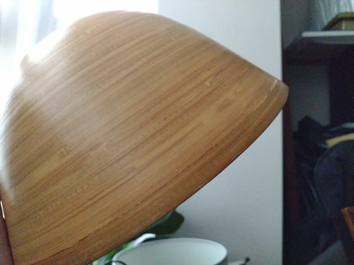 Large bamboo table bowl - Image 1