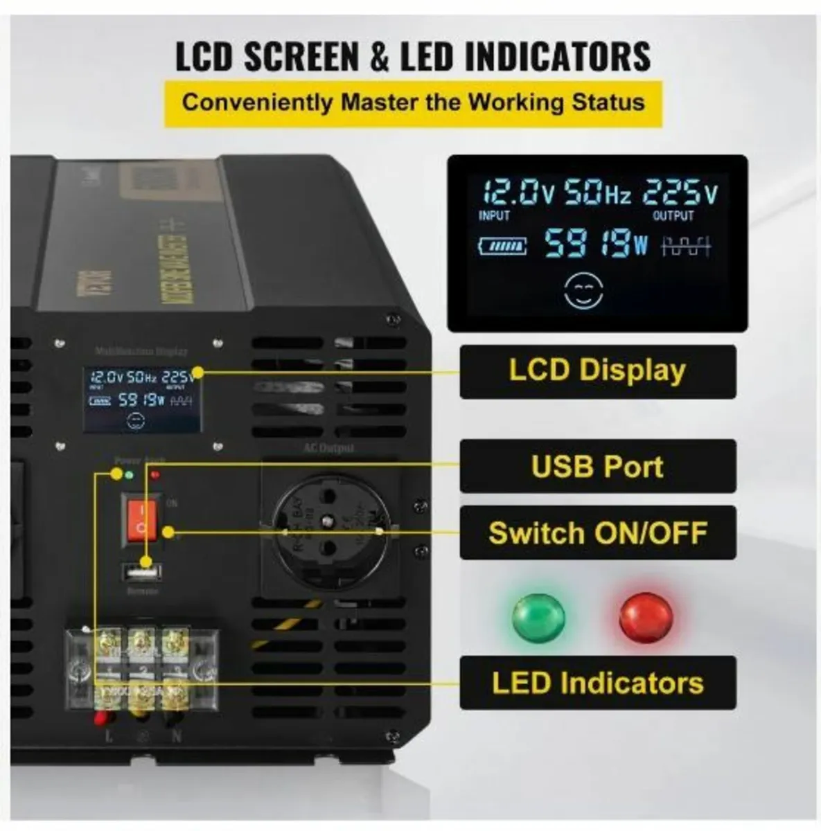 Power Inverter, 6000W - Image 4