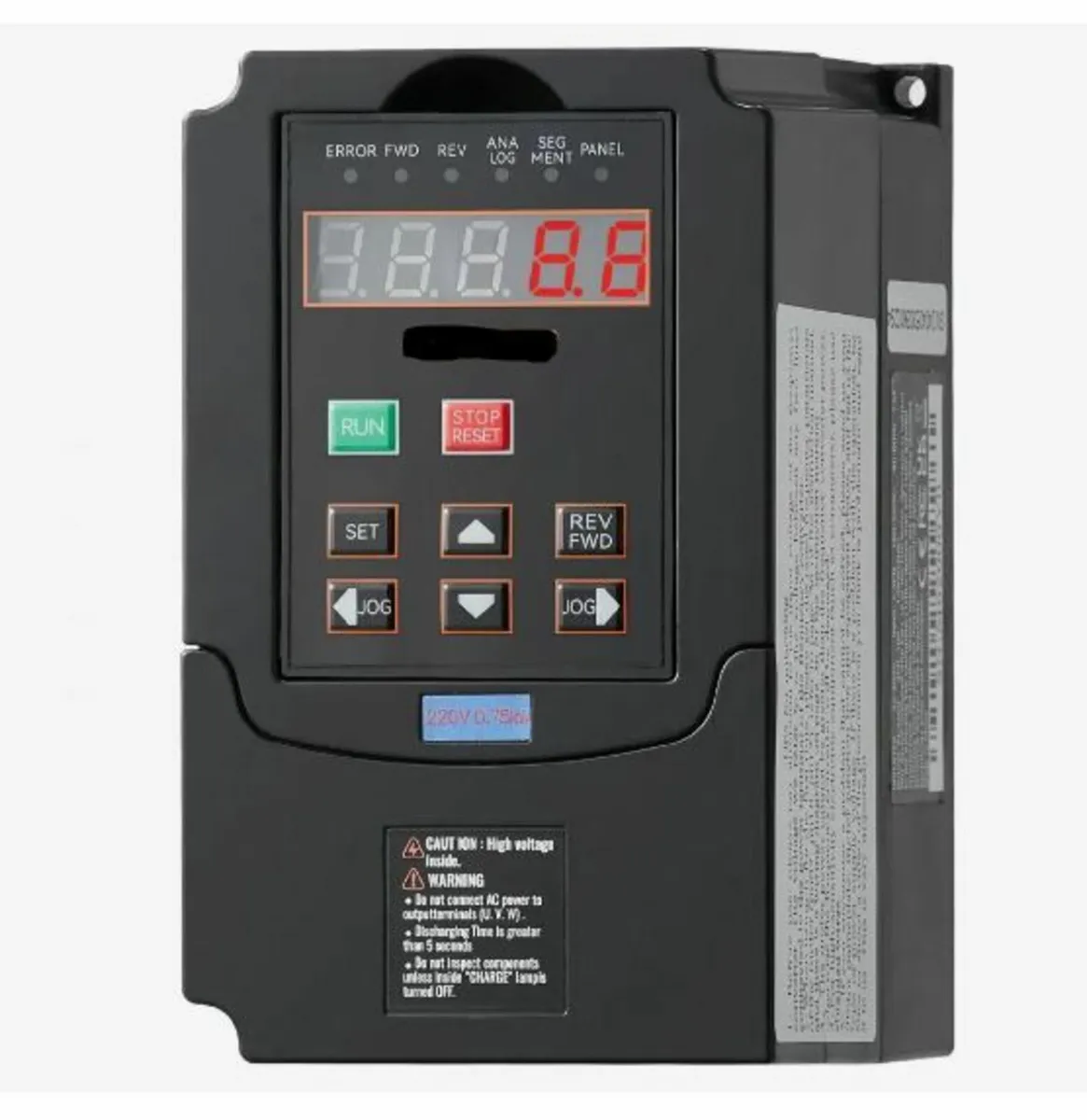 VFD 1HP, 0.75KW, 3.5A, 1 or 3 Phase 220V - Image 1