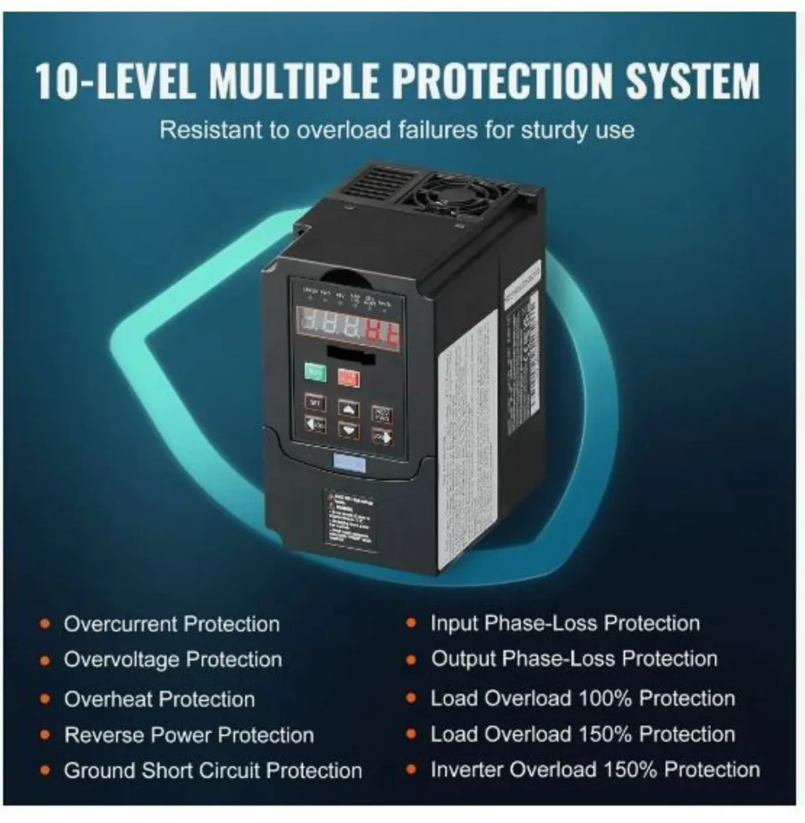 VFD 1HP, 0.75KW, 3.5A, 1 or 3 Phase 220V - Image 4