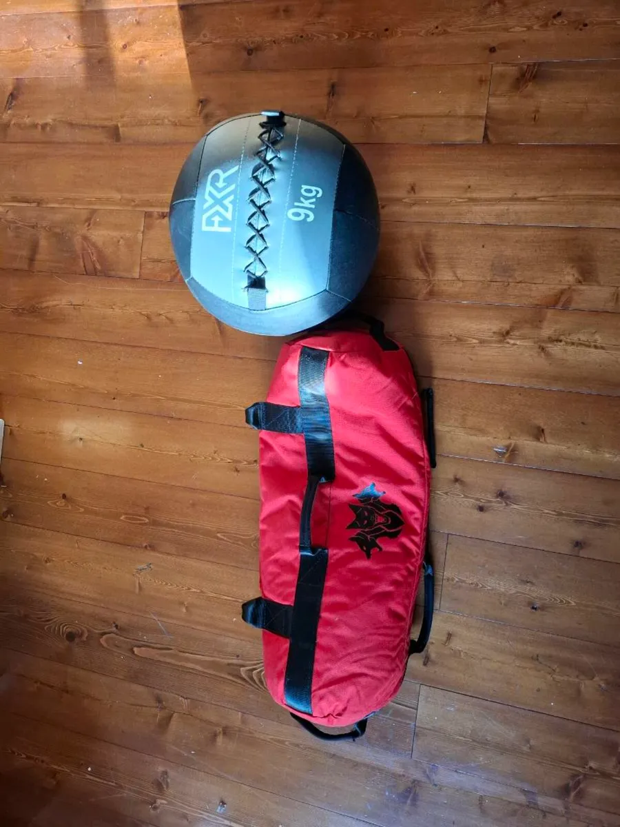 20kg sandbag & 9kg wall ball