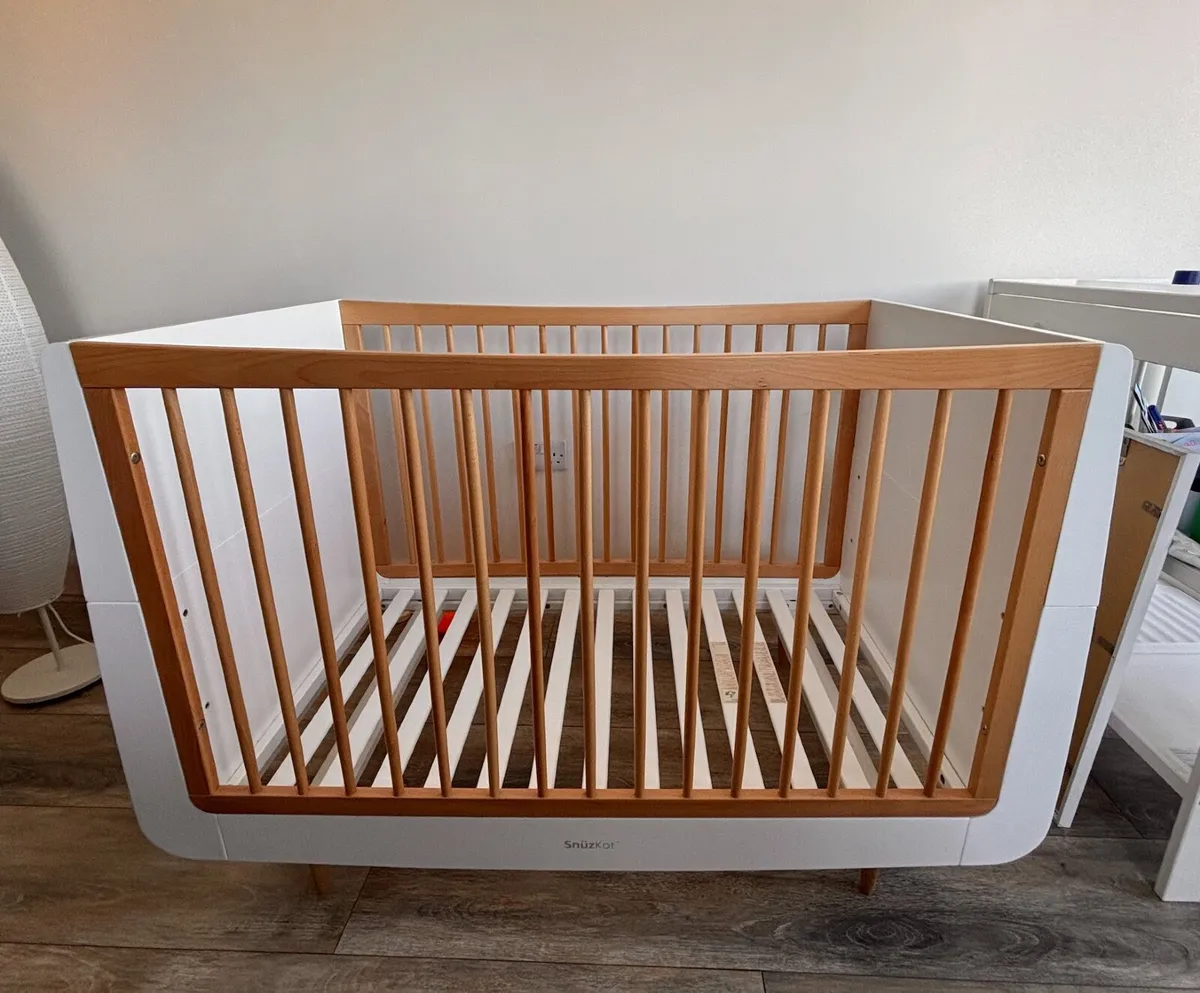 SnuzKot Skandi Cot Bed + Changing Table + Mobile - Image 2