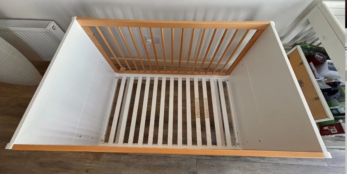 SnuzKot Skandi Cot Bed + Changing Table + Mobile - Image 3