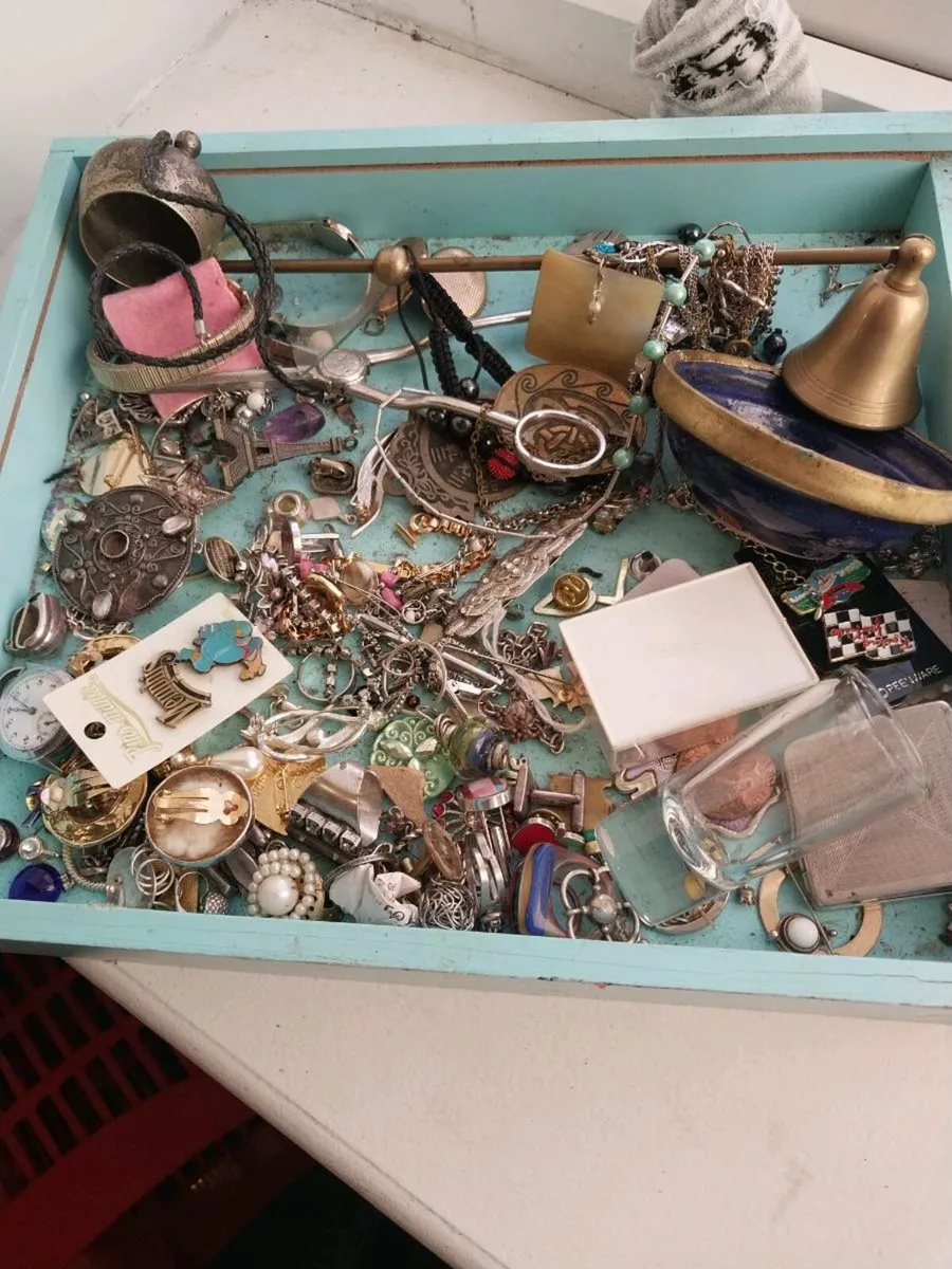 Large Mixed Jewellery Box – Vintage, Costume, Brac