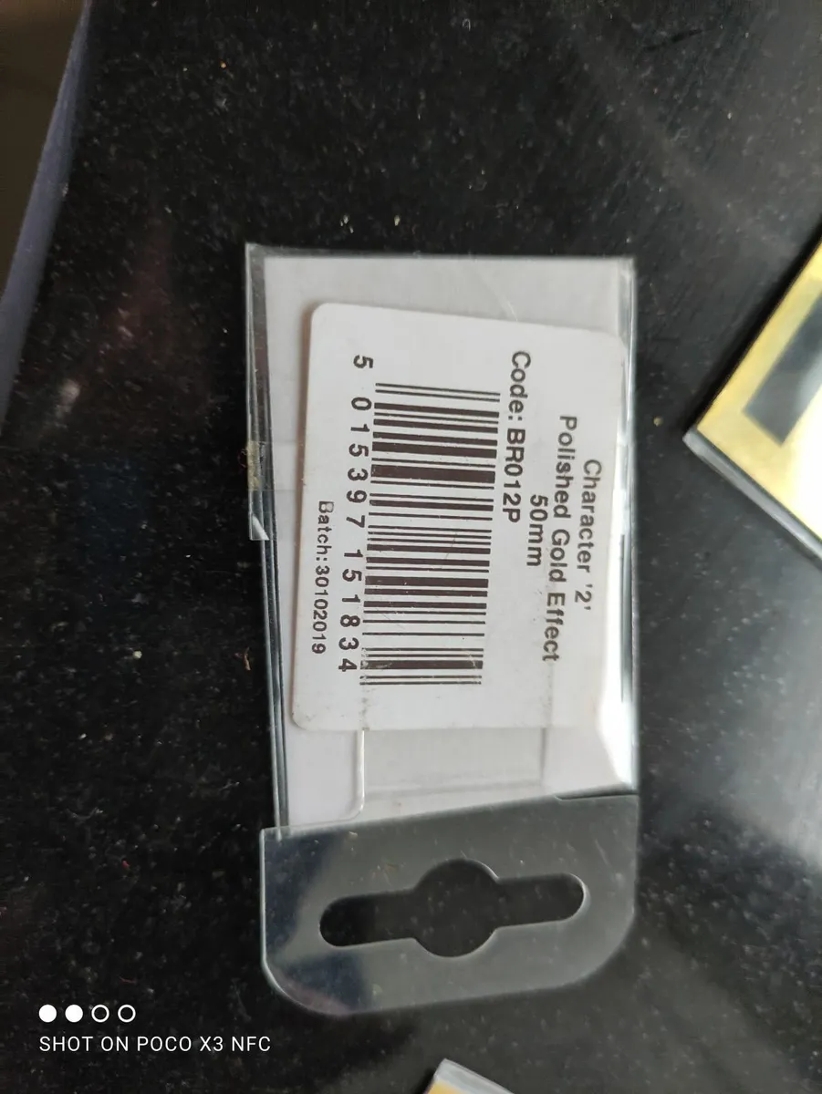 Gold numbers characters new - Image 2