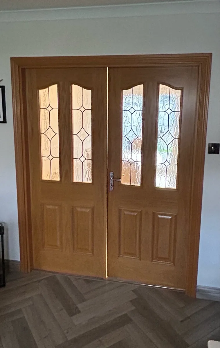Oak Double Doors with frames and architra