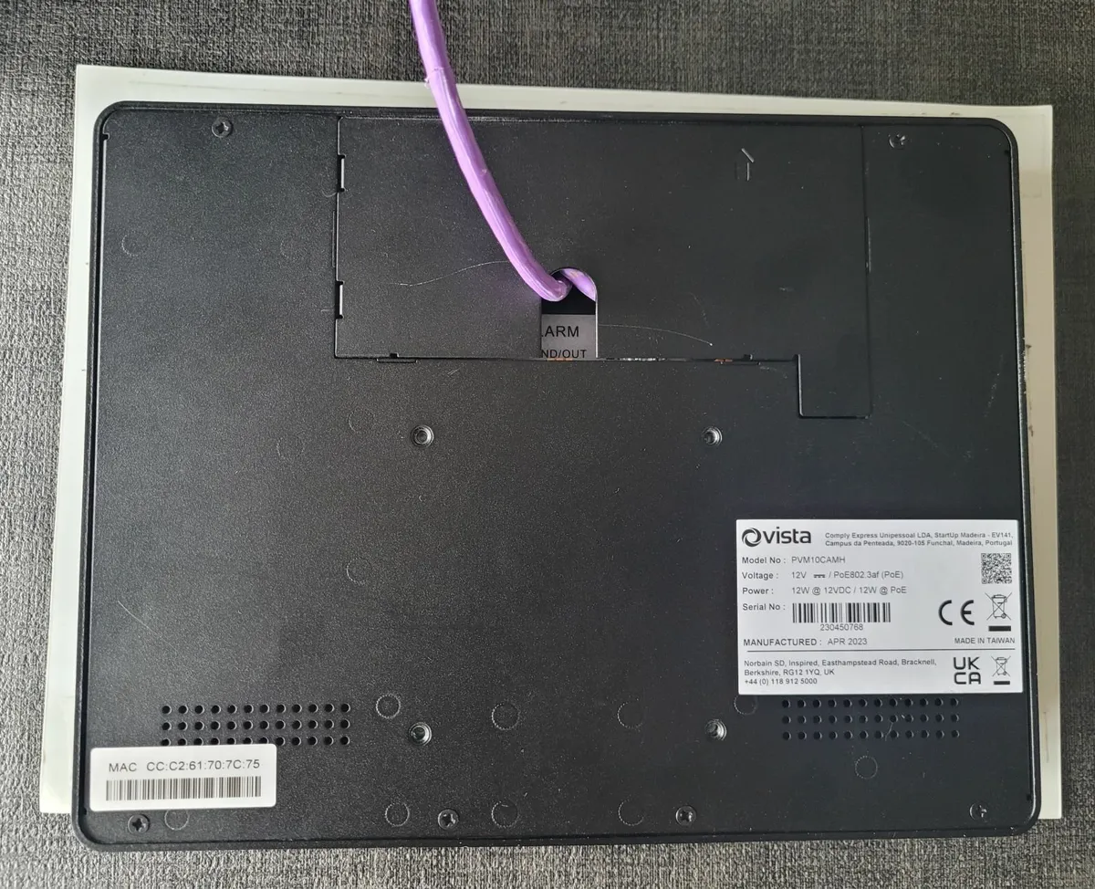 Vista PVM10CAMS PoE Powered 10" Viewing Monitor - Image 3